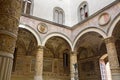 Interior details of Old Palace, Palazzo VecchioÃ¢â¬â¢s first Courtyard, town hall of Florence, Italy Royalty Free Stock Photo